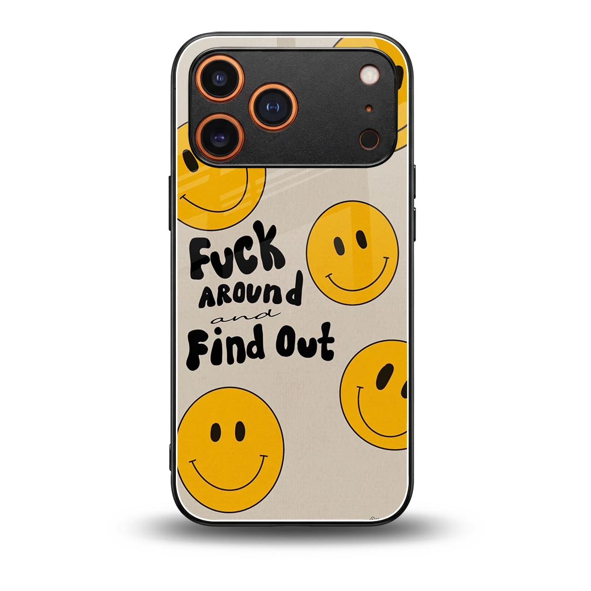 Find Out back phone cover | glass case for iphone 17 pro max