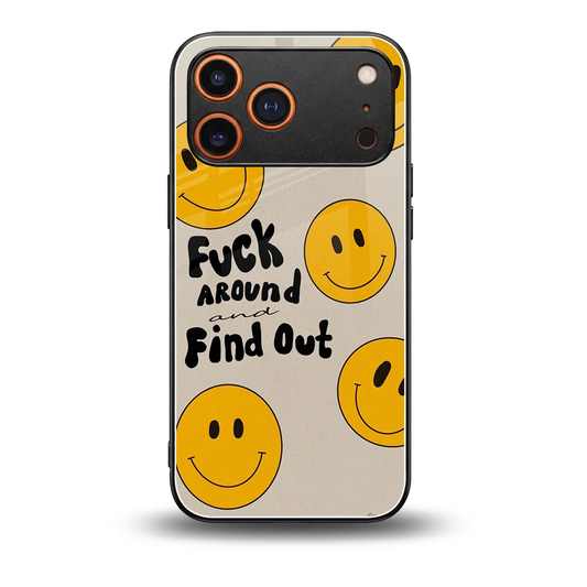 Find Out back phone cover | glass case for iphone 17 pro max