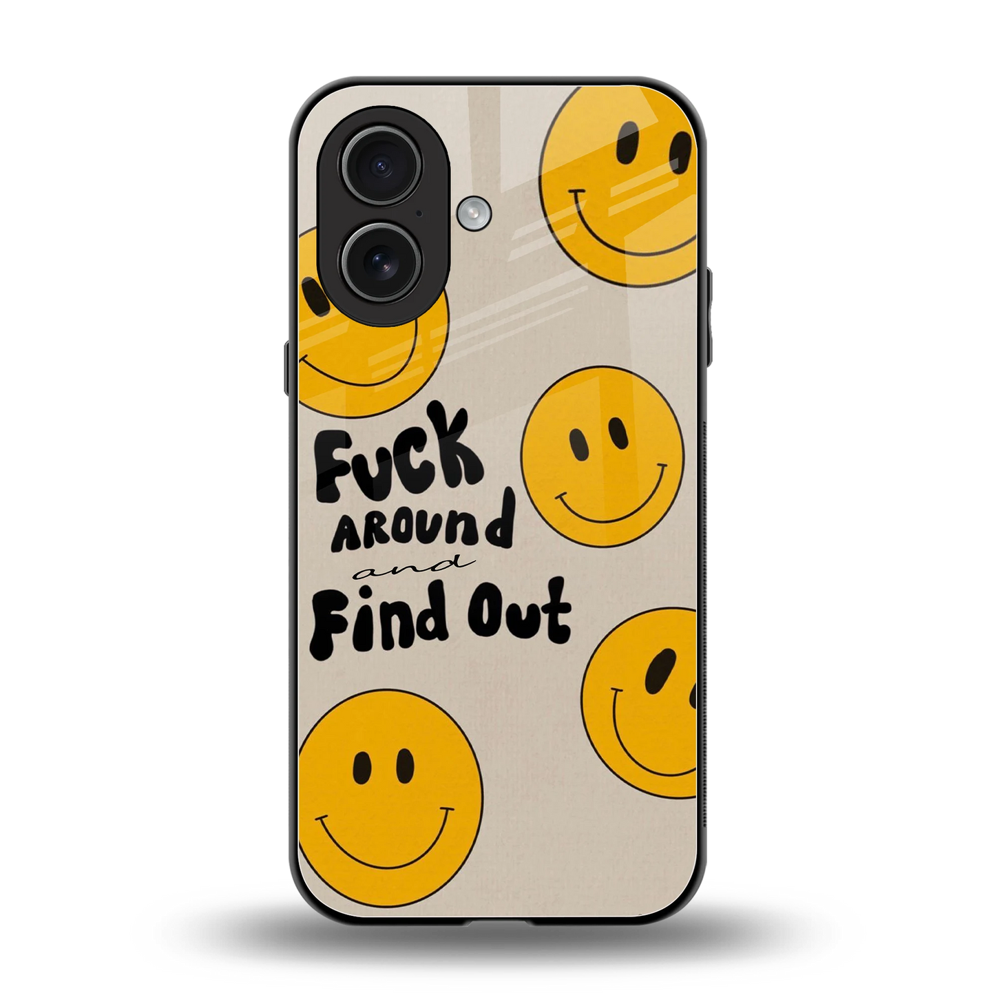 Find Out back phone cover | glass case for iphone 17