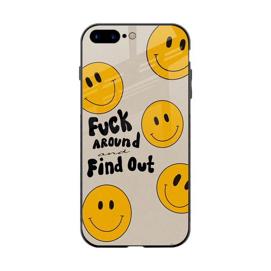 Find Out back phone cover | glass case for iphone 7 plus