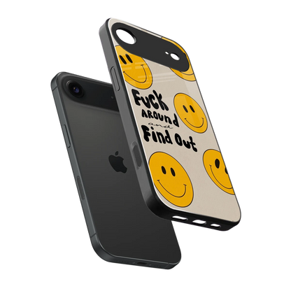 Find Out sleek iphone air cover with tempered glass back and TPU edges
