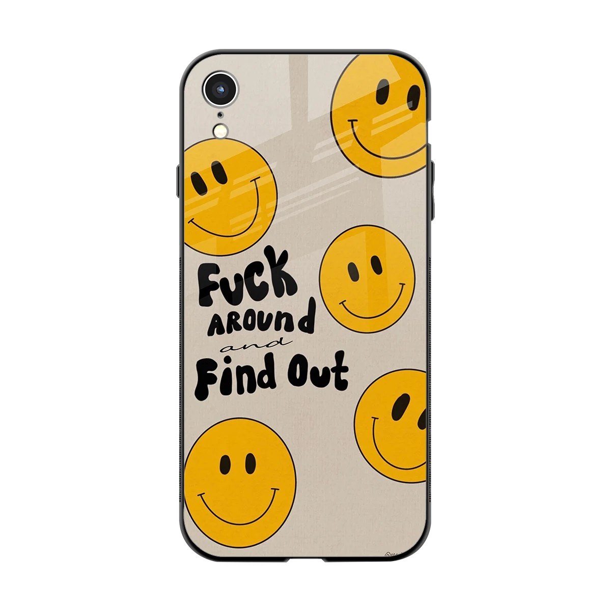 Find Out back phone cover | glass case for iphone xr