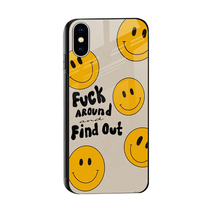 Find Out sleek iphone xs cover with tempered glass back and TPU edges