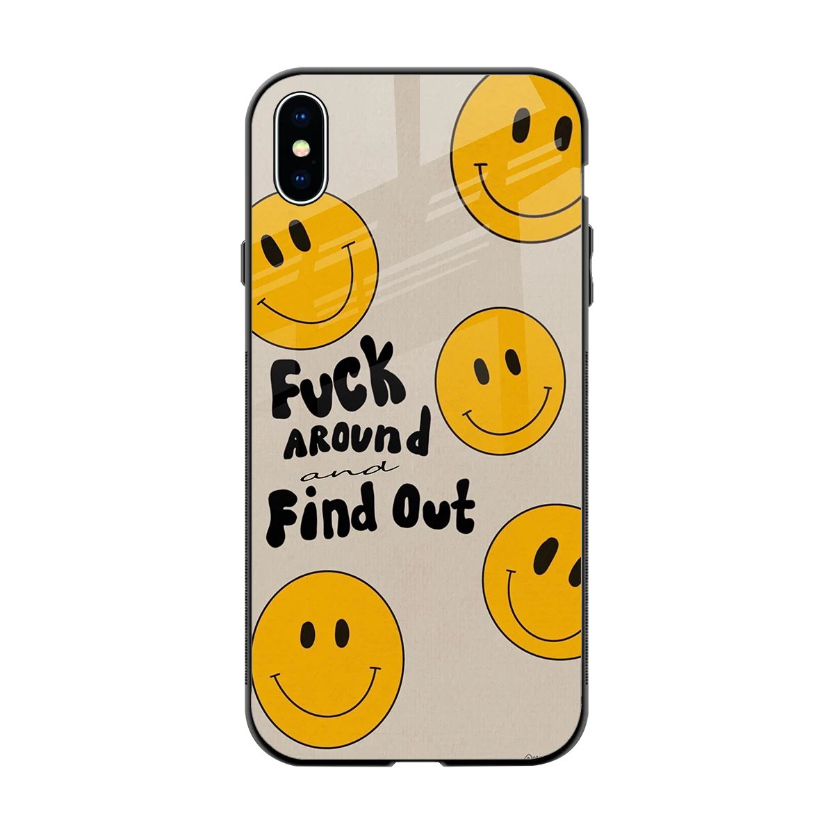 Find Out back phone cover | glass case for iphone xs max