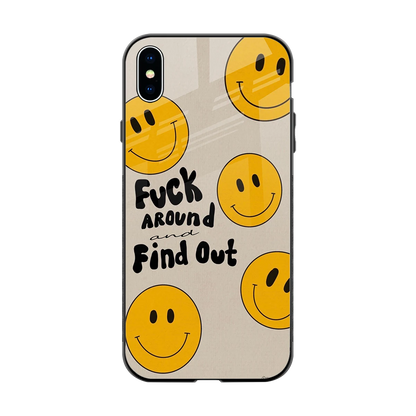 Find Out back phone cover | glass case for iphone xs max