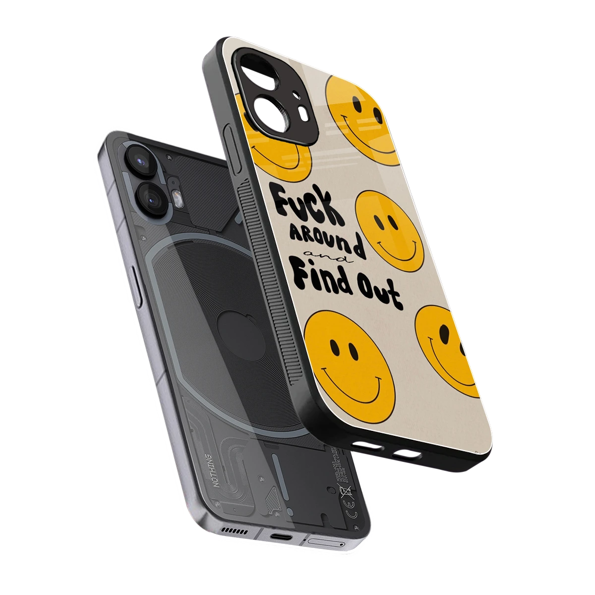Find Out sleek nothing phone 2 cover with tempered glass back and TPU edges