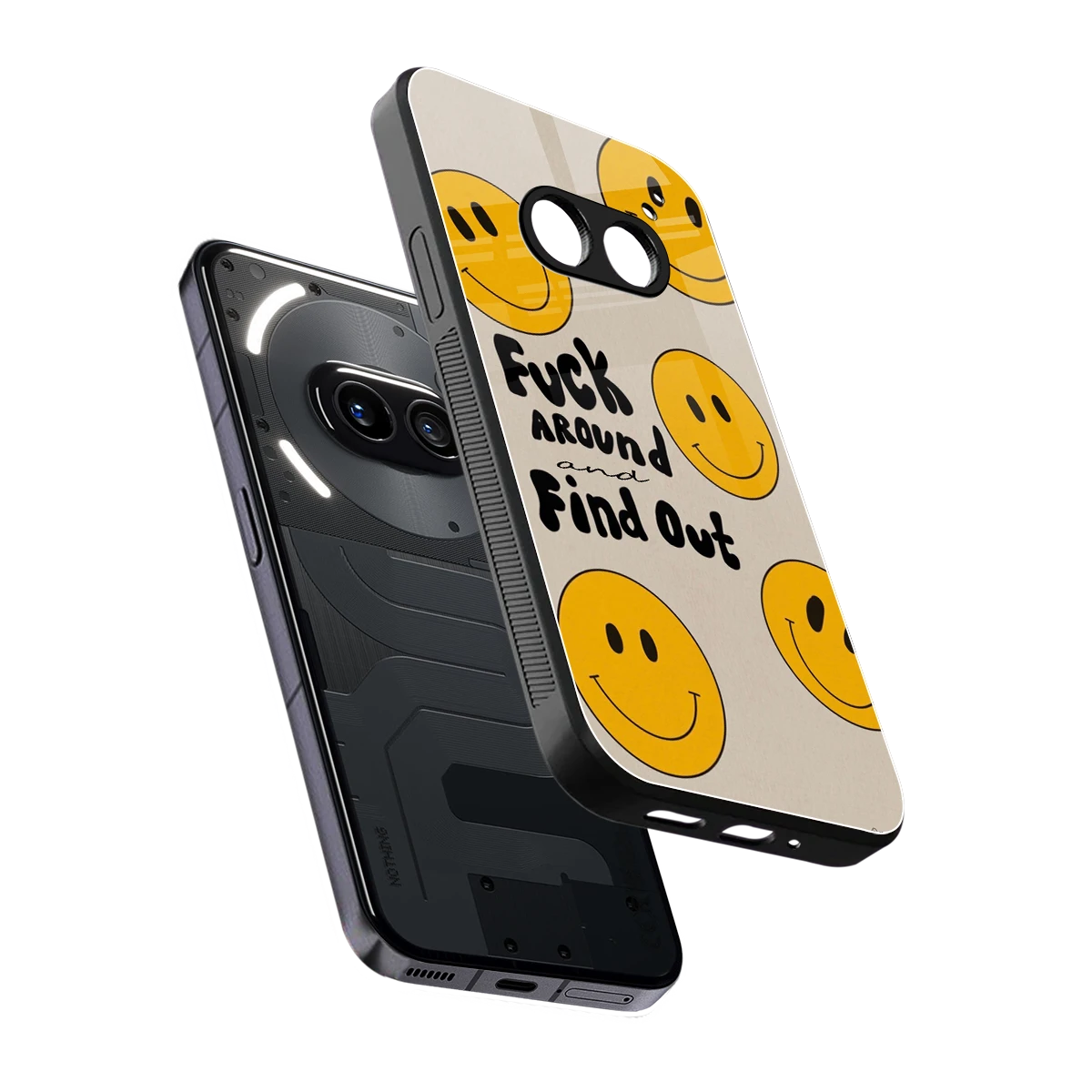 Find Out sleek nothing phone 2a cover with tempered glass back and TPU edges