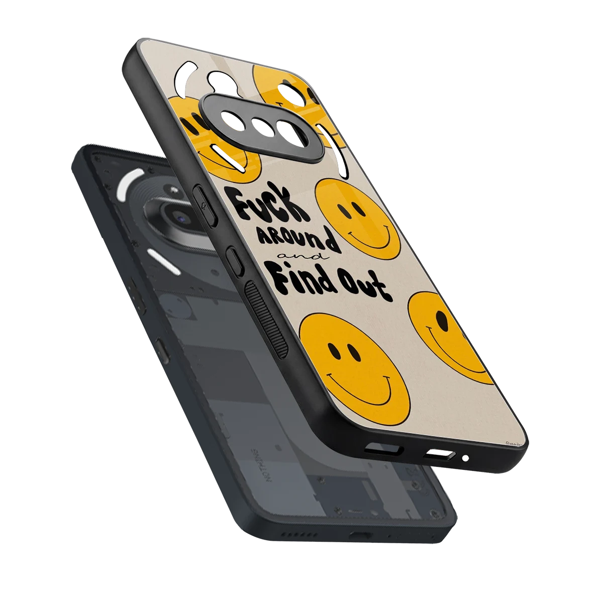 Find Out sleek nothing phone 3a cover with tempered glass back and TPU edges