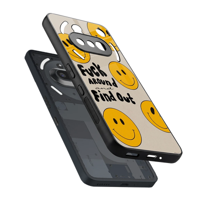 Find Out sleek nothing phone 3a cover with tempered glass back and TPU edges
