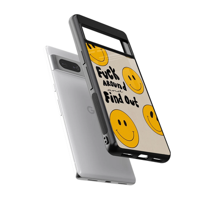 Find Out sleek google pixel 7a cover with tempered glass back and TPU edges