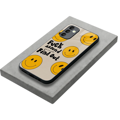Find Out stylish phone case for samsung galaxy m14 5g | glossy glass and slim fit
