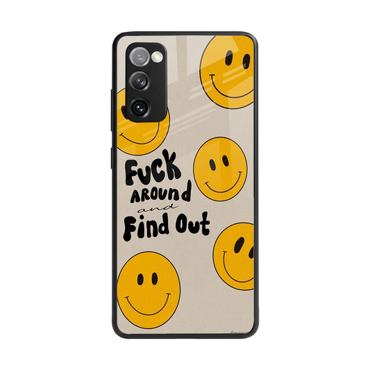 Find Out back phone cover | glass case for samsung galaxy s20 fe