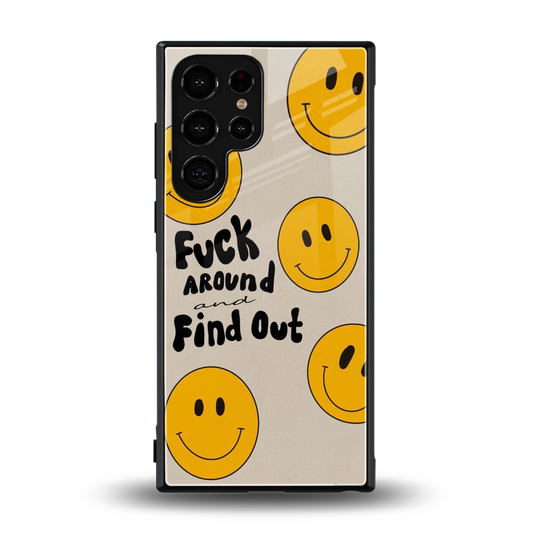 Find Out back phone cover | glass case for samsung galaxy s24 ultra