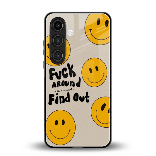 Find Out back phone cover | glass case for samsung galaxy s24