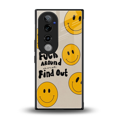 Find Out back phone cover | glass case for vivo v40 pro