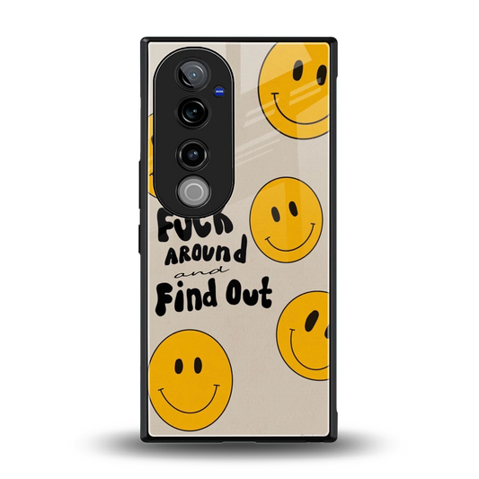 Find Out back phone cover | glass case for vivo v40 pro