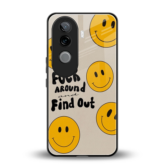 Find Out back phone cover | glass case for vivo v40e