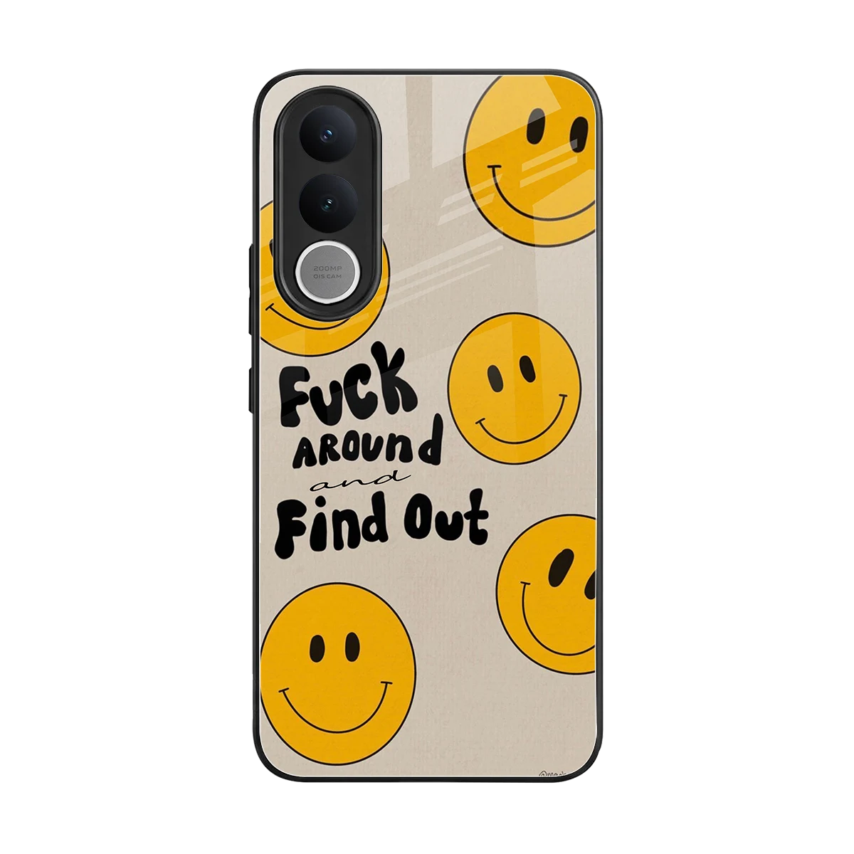 Find Out back phone cover | glass case for vivo v70 fe