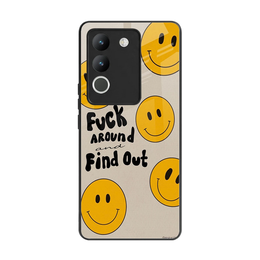 Find Out back phone cover | glass case for vivo y200 5g