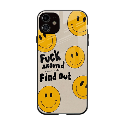Find Out back phone cover | glass case for iphone 12