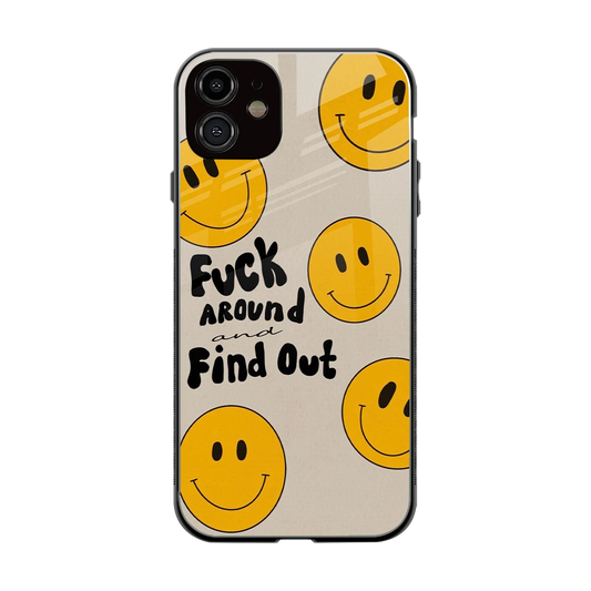 Find Out back phone cover | glass case for iphone 11