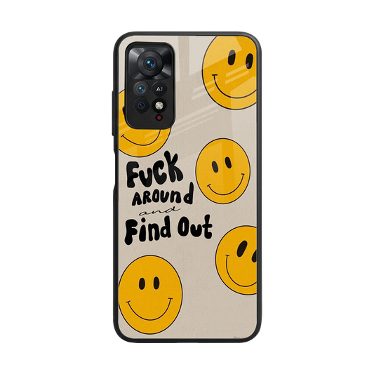 Find Out back phone cover | glass case for redmi note 11 pro
