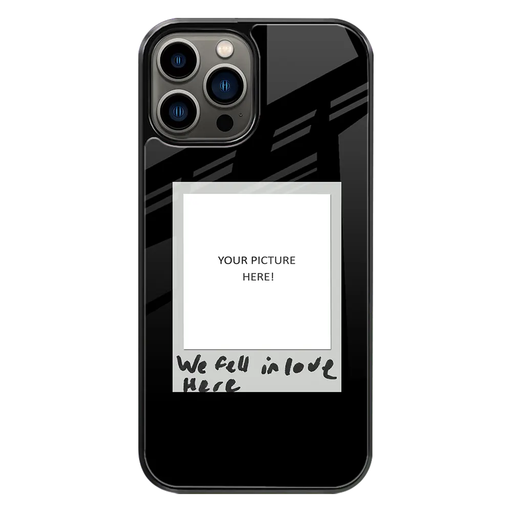 Polaroid Personalised Glass Phone Case