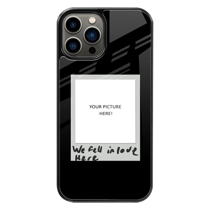 Polaroid Personalised Glass Phone Case