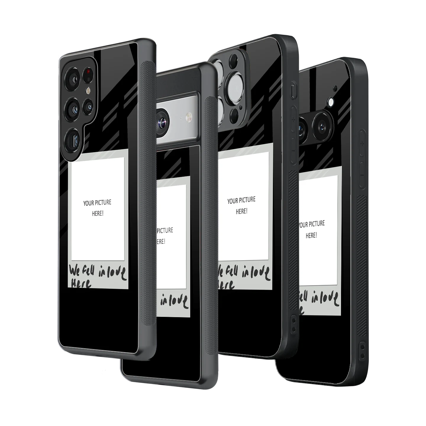 Polaroid Personalised Glass Phone Case