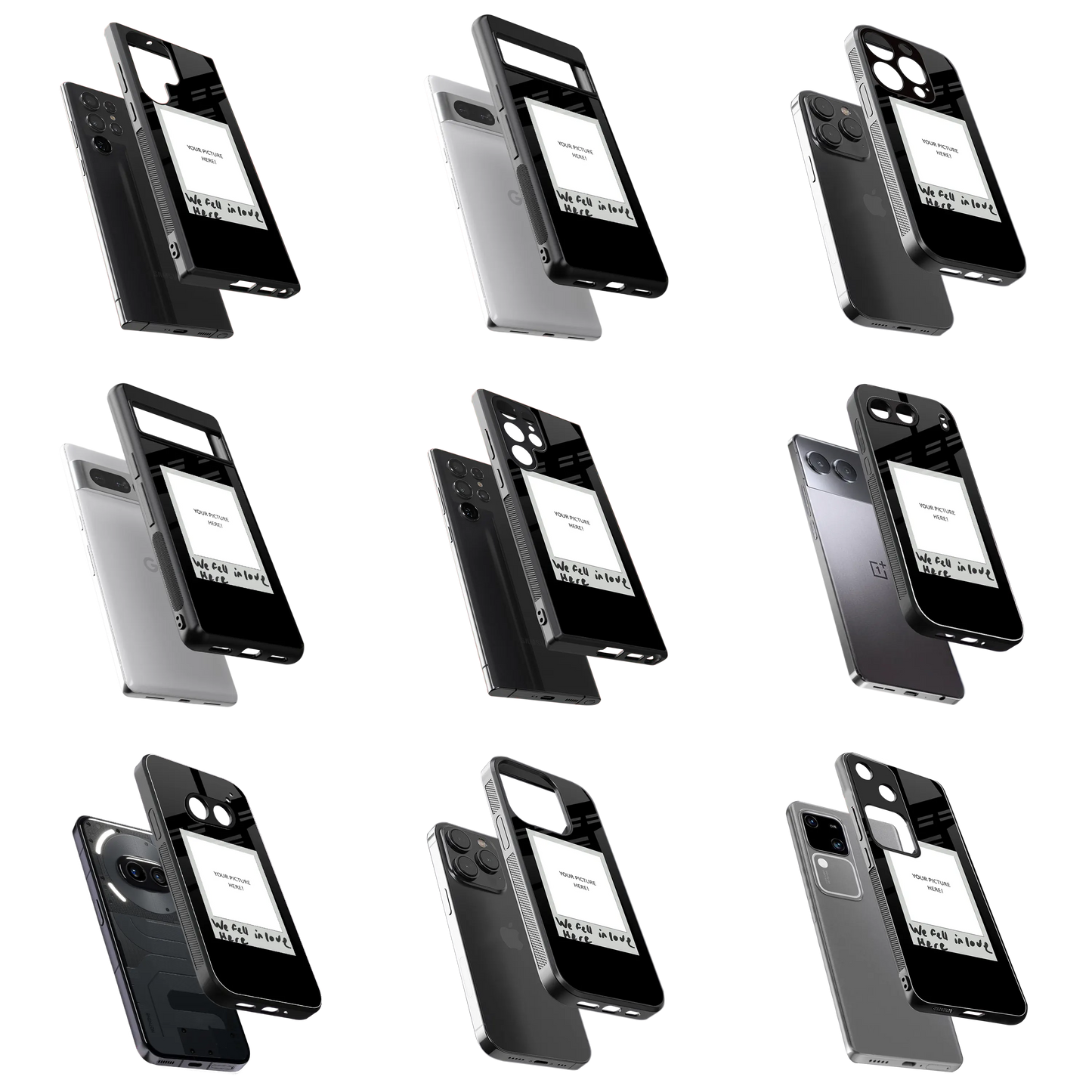 Polaroid Personalised Glass Phone Case