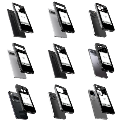 Polaroid Personalised Glass Phone Case