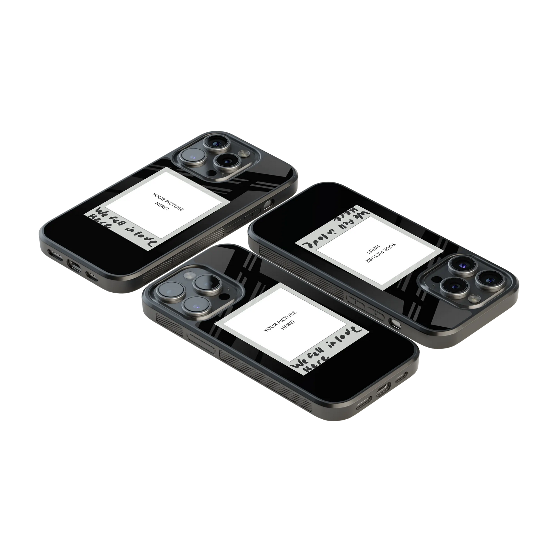 Polaroid Personalised Glass Phone Case