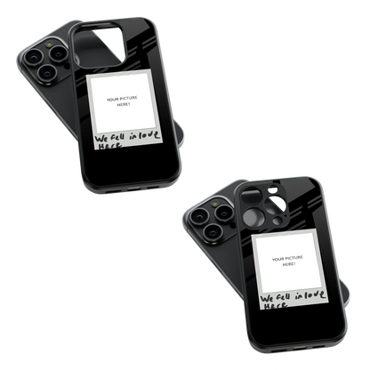 Polaroid Personalised Glass Phone Case