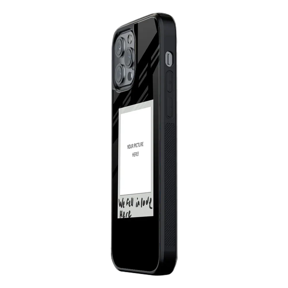 Polaroid Personalised Glass Phone Case