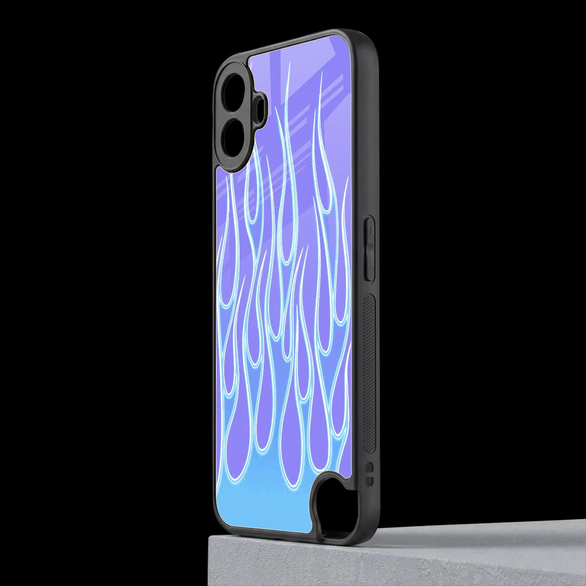 Flames Blue cmf nothing phone 1 mobile cover | shockproof glass phone case