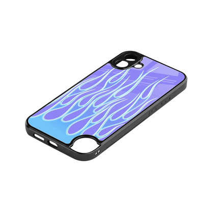 Flames Blue stylish phone case for cmf nothing phone 1 | glossy glass and slim fit