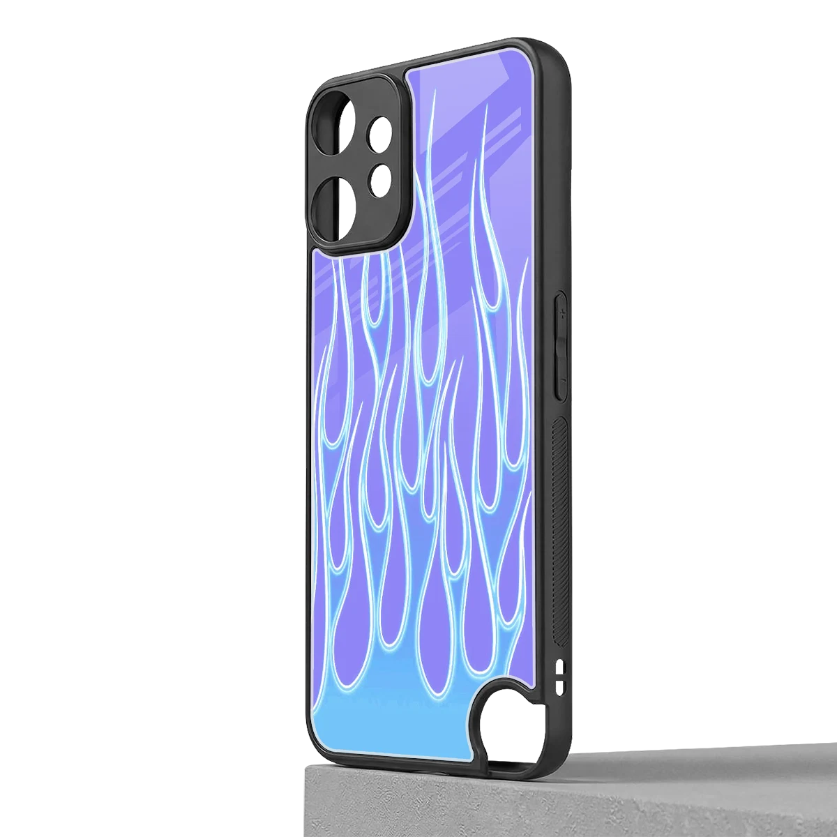 Flames Blue cmf nothing phone 2 pro mobile cover | shockproof glass phone case