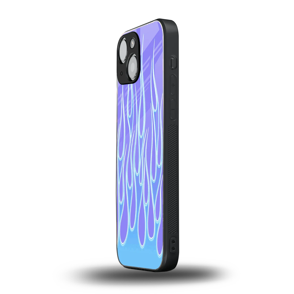 Flames Blue iphone 12 mini mobile cover | shockproof glass phone case