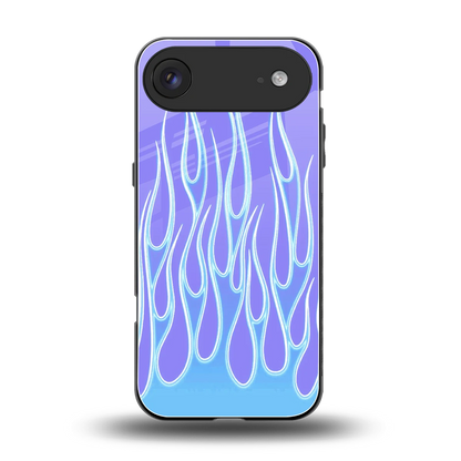 Flames Blue back phone cover | glass case for iphone air