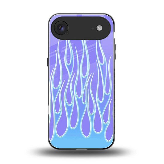 Flames Blue back phone cover | glass case for iphone air