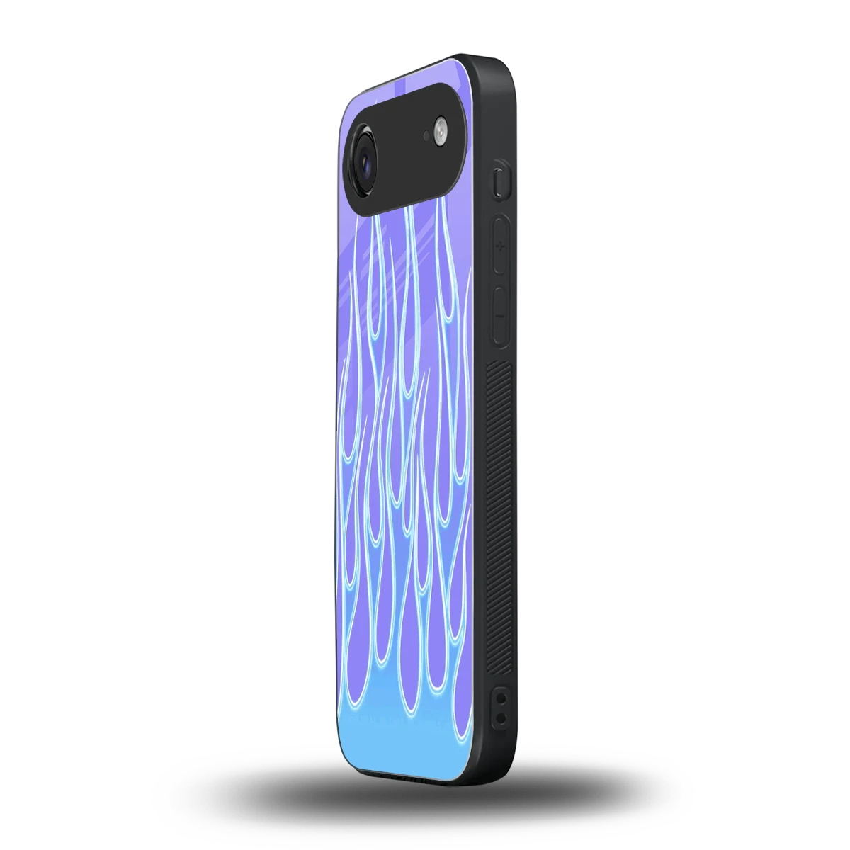 Flames Blue iphone air mobile cover | shockproof glass phone case