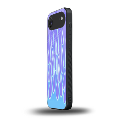 Flames Blue iphone air mobile cover | shockproof glass phone case