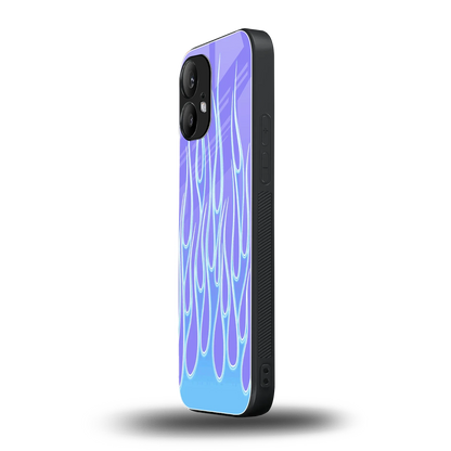 Flames Blue nothing phone 2 mobile cover | shockproof glass phone case