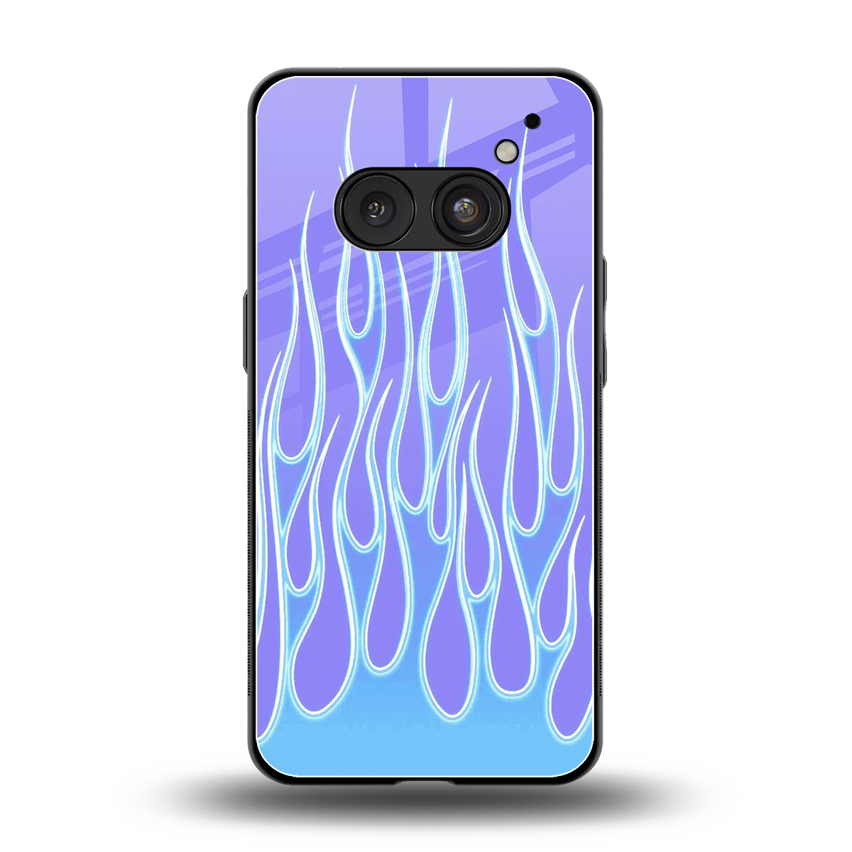 Flames Blue back phone cover | glass case for nothing phone 2a