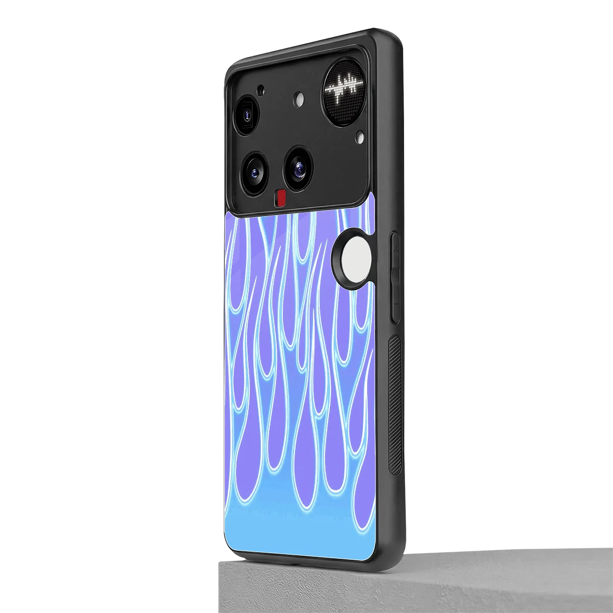Flames Blue nothing phone 3 mobile cover | shockproof glass phone case