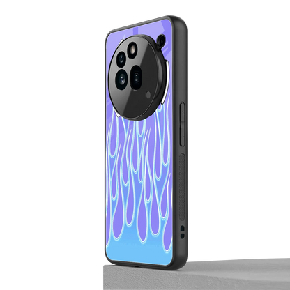 Flames Blue nothing phone 3a pro mobile cover | shockproof glass phone case