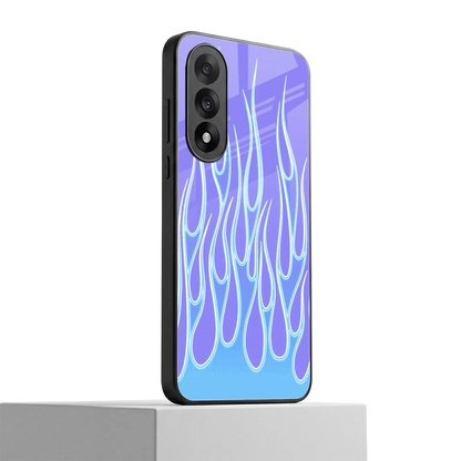 Flames Blue oneplus nord 5 mobile cover | shockproof glass phone case