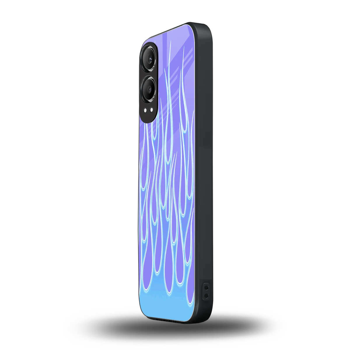 Flames Blue oneplus nord ce 4 lite mobile cover | shockproof glass phone case