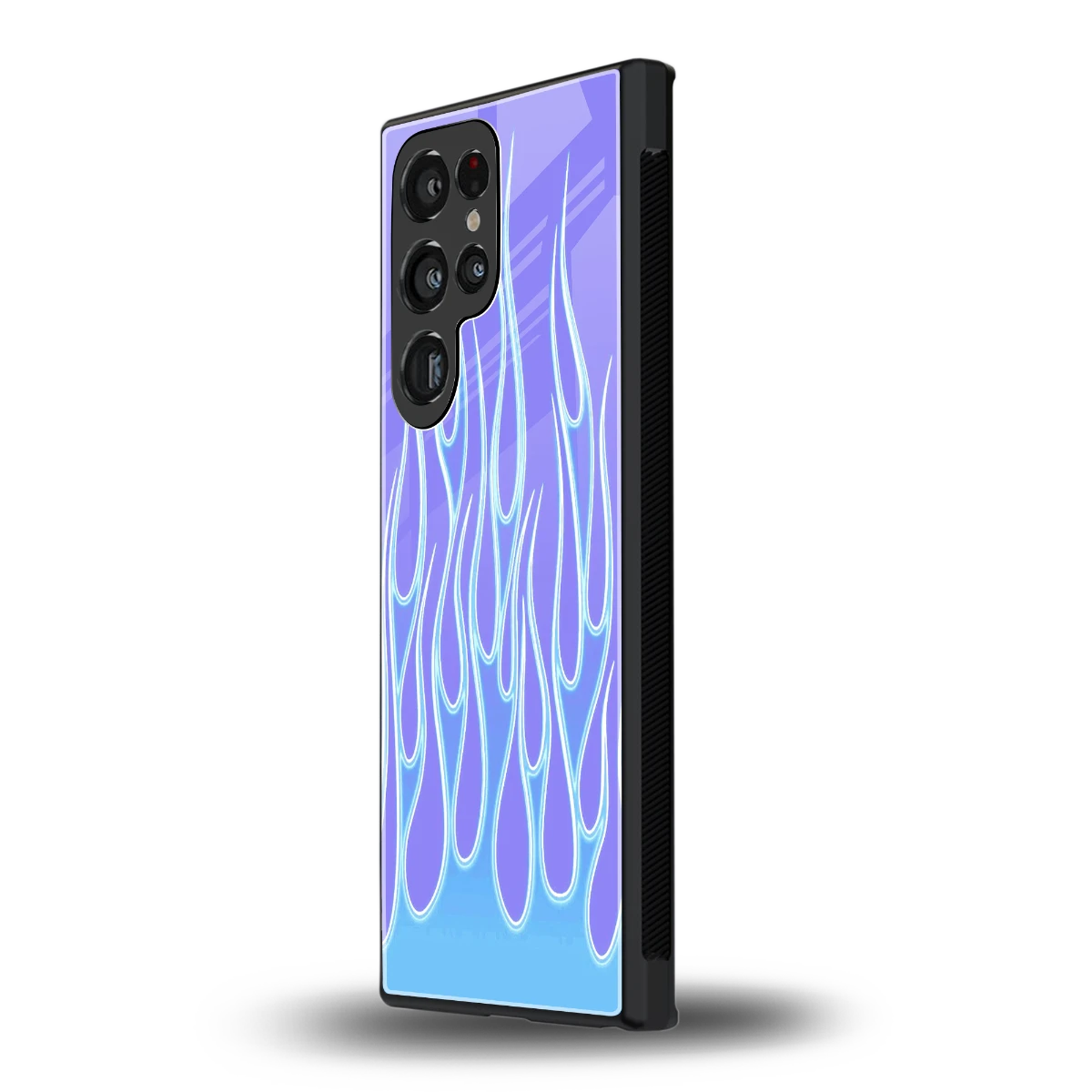 Flames Blue samsung galaxy s23 ultra mobile cover | shockproof glass phone case