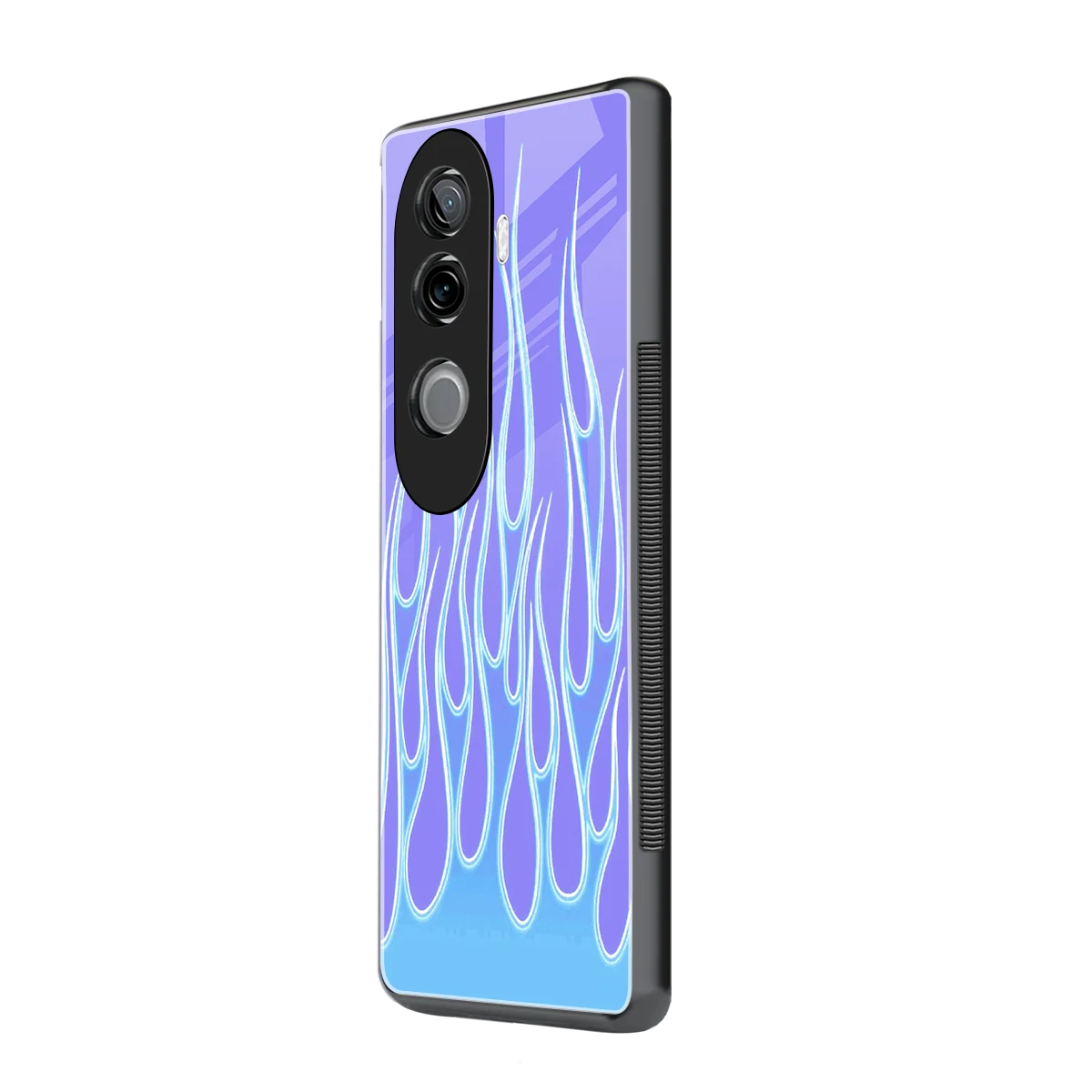 Flames Blue vivo v40e mobile cover | shockproof glass phone case